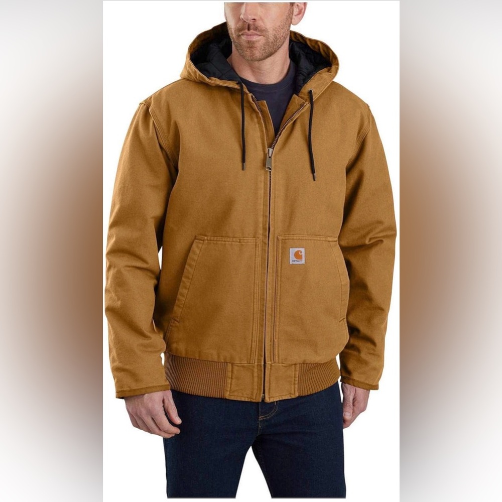 NWT Carhartt Tan Hooded Jacket